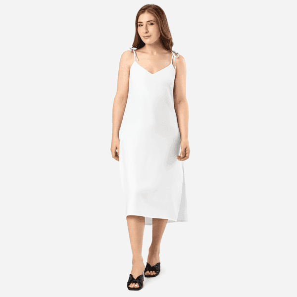 All-Over Print Slip Dress