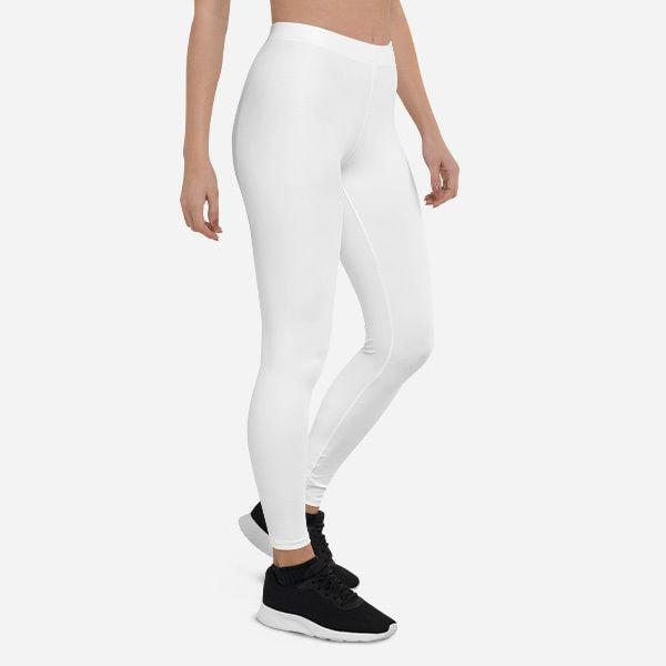 All-Over Print Leggings - White